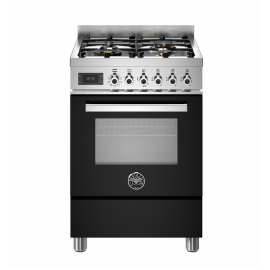BERTAZZONI PRO6 4L 1E NE T Κουζίνα Ηλεκτρική με Εστίες Αερίου Μαύρο